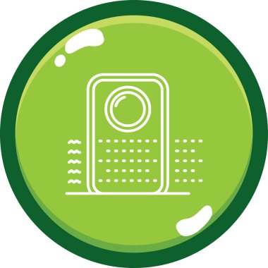 Benzersiz telefon klima vektör simgesi