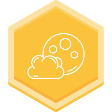 Bulut. Web simgesi basit illüstrasyon