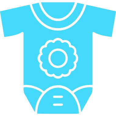 Bebek giysileri vektör simgesi