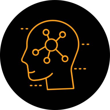 Vektör Beyin simgesi illüstrasyonu