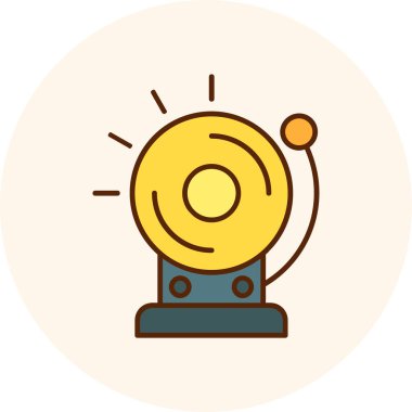 Çemberli bir robotun vektör çizimi