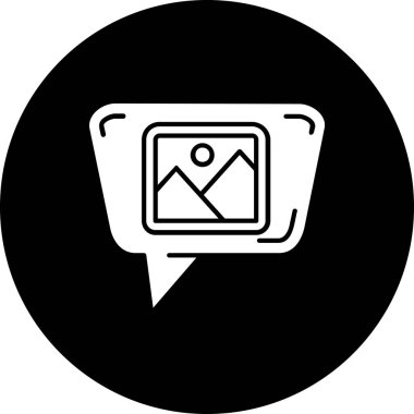 Sohbet balonu simgesinin vektör çizim