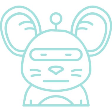 hayvan simgesi, vektör illüstrasyonu