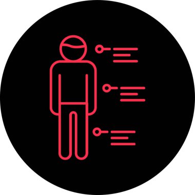 İnsan simgesinin vektör illüstrasyonu