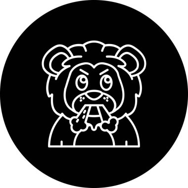 panda. Web simgesi basit illüstrasyon