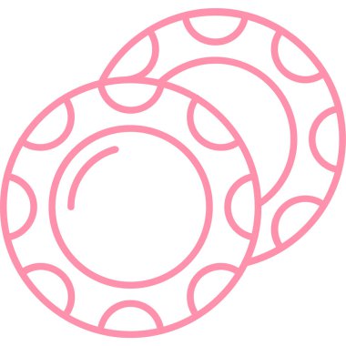 tatlı çörek simgesi, vektör illüstrasyon tasarımı