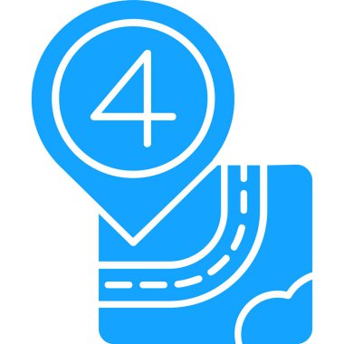 Harita işaretleyici düz vektör simgesi