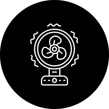 Beyaz arka plan üzerinde Fan şeffaf işareti izole fan simge vektör