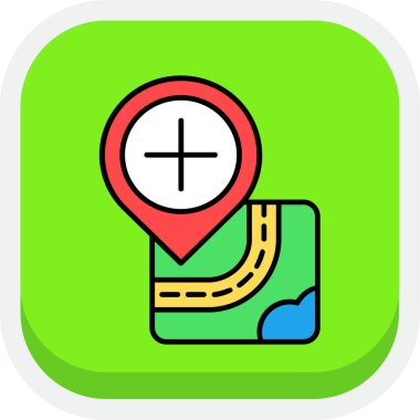 harita gezinme konumu simgesi ana hat biçiminde