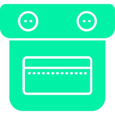 Bir makine simgesinin vektör illüstrasyonu