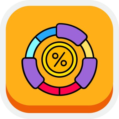 pasta grafiği vektör simgesi