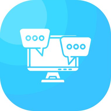 sohbet web simgesi basit tasarımı