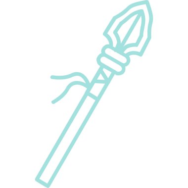 Çizgi film ortaçağ simgesinin vektör çizimi