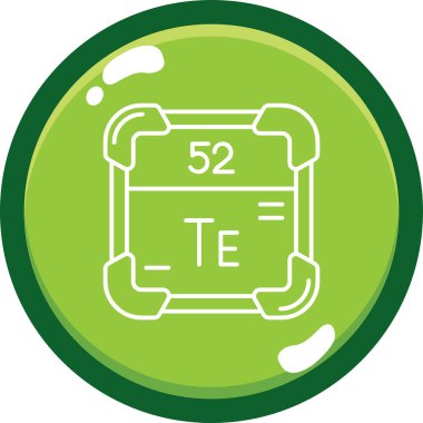 Kimyasal simge, vektör çizimi