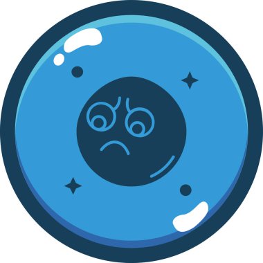 Moda Biçimli Emoji Simgesi İzole Arkaplan