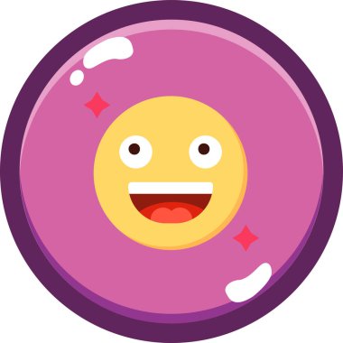 emoji simgesi, vektör illüstrasyonu