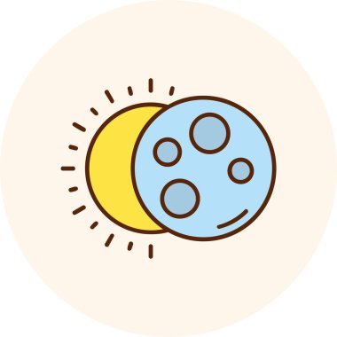 Kişisel ve ticari kullanım için ay vektör simgesi simgesi vektör çizimi..