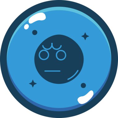 emoji yüz simgesi vektör illüstrasyonu