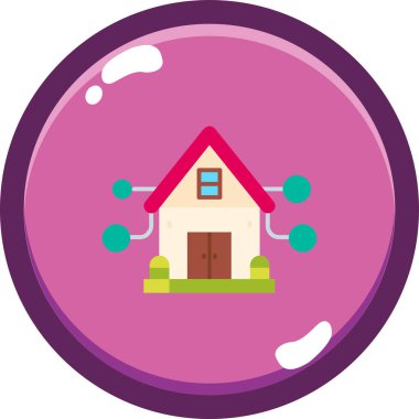 Ev simgesi vektör illüstrasyonu