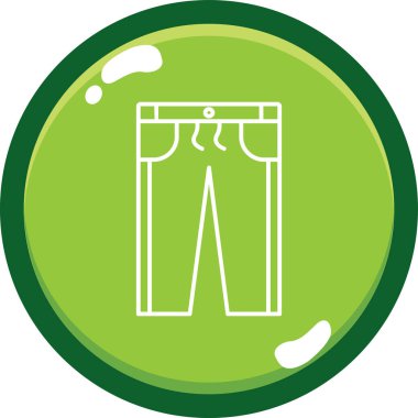 pantolon simgesi vektör illüstrasyonu