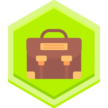 Çanta. Web simgesi basit illüstrasyon