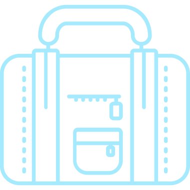 Çanta. Web simgesi basit illüstrasyon