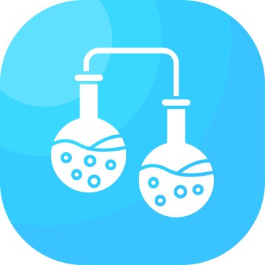 Bir test tüpünün vektör modern illüstrasyonu