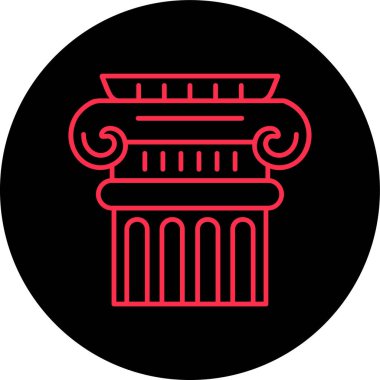 sütun simgesi çizimi