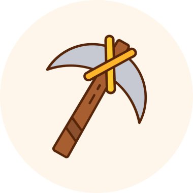 Balta. Web simgesi basit illüstrasyon