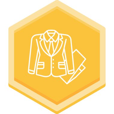 Kostüm simgesinin vektör illüstrasyonu