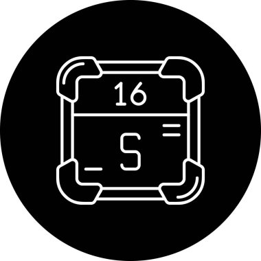 Bir b 16 simgesinin vektör illüstrasyonu