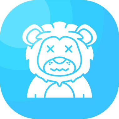 kızgın emoji simgesi düz stil simgesi