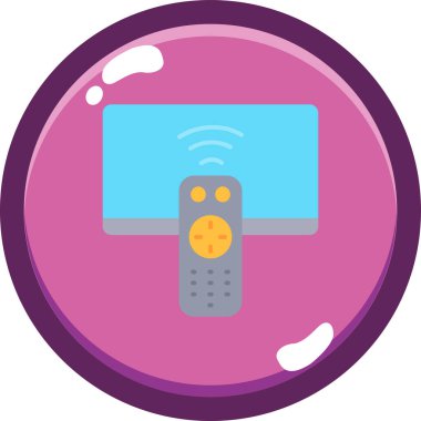 Kablosuz. Web simgesi basit illüstrasyon