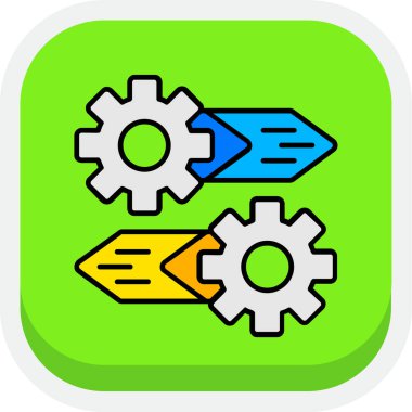 Vektör illüstrasyonu, seo modern simge