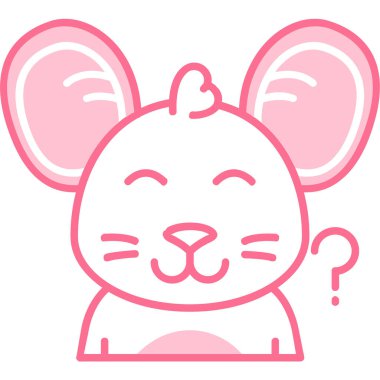 Hayvan yüzlü çizgi film ikonu, taslak biçimi