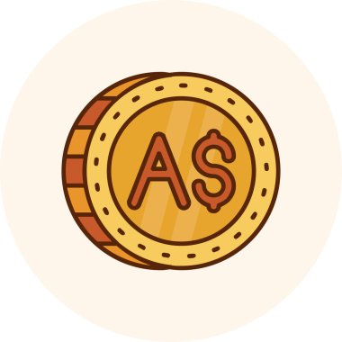 Para simgesi, vektör illüstrasyonu