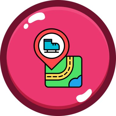 gps konum vektör çizimi