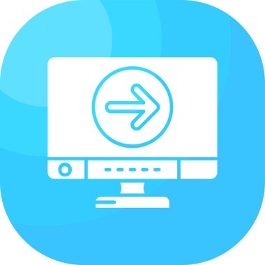 bilgisayar simgesi vektör illüstrasyonu