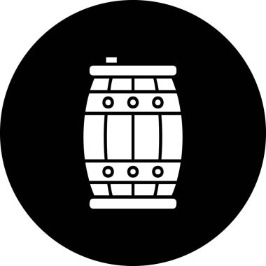 Varil fıçı bira ikonu ana hatlarıyla