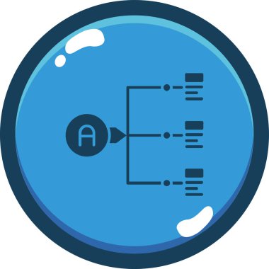 Modern bir simgenin vektör illüstrasyonu