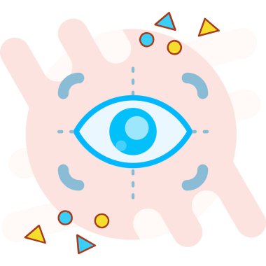 vektörde göz simgesi