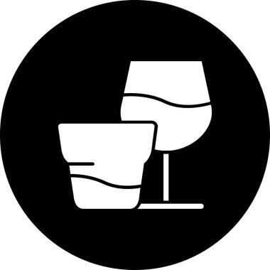 Şarap bir simge vektör çizim