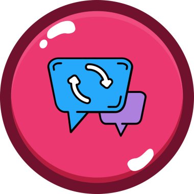 Konuşma baloncukları ikon vektör illüstrasyon tasarımı