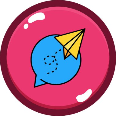 Moda tarzında izole edilmiş balon simgesi