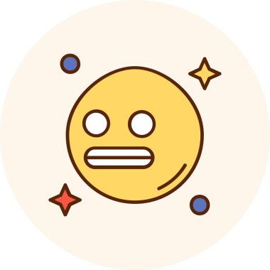 Emoji simge tasarım vektörü