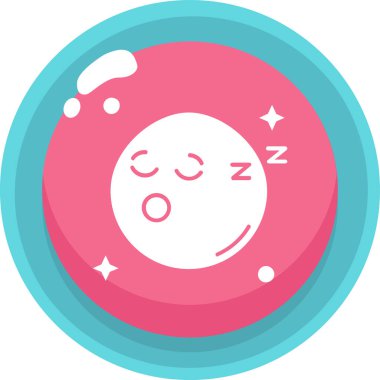 Uyku düğmesi çizgi çizgi vektör resimleme