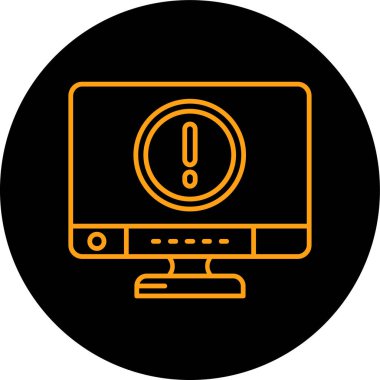 Bilgisayar simgesinin vektör illüstrasyonu