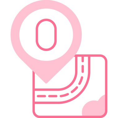 harita gezinme simgesi, vektör illüstrasyonu