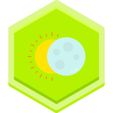 Güneş sistemi simgesi, basit vektör illüstrasyon tasarımı