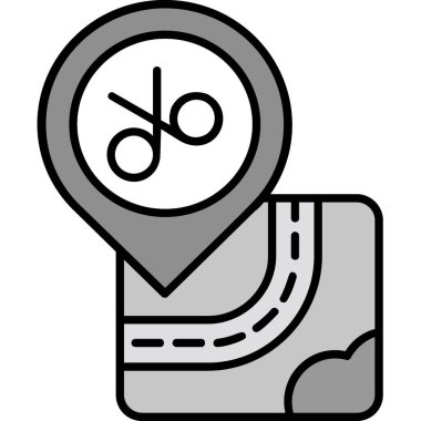 Harita iğnesi. Web simgesi